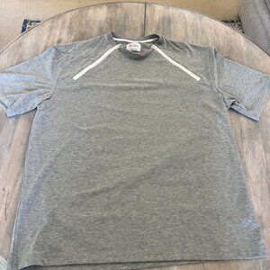 ComfyChemo® CHEMOWEAR Men's Short Sleeve Chemotherapy Port Zipper Shirt Large